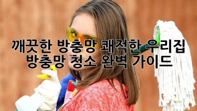 깨끗한 방충망, 쾌적한 우리집: 방충망 청소 완벽 가이드